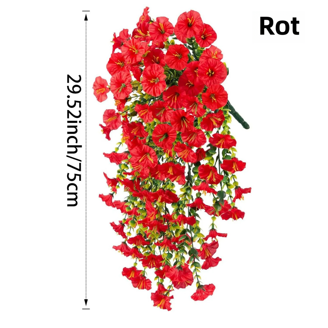 Künstliche Blumen, Dekoblumen, Zierblumen für Hausgarten, Veranda, Fensterkasten, Hof und saisonale Feste