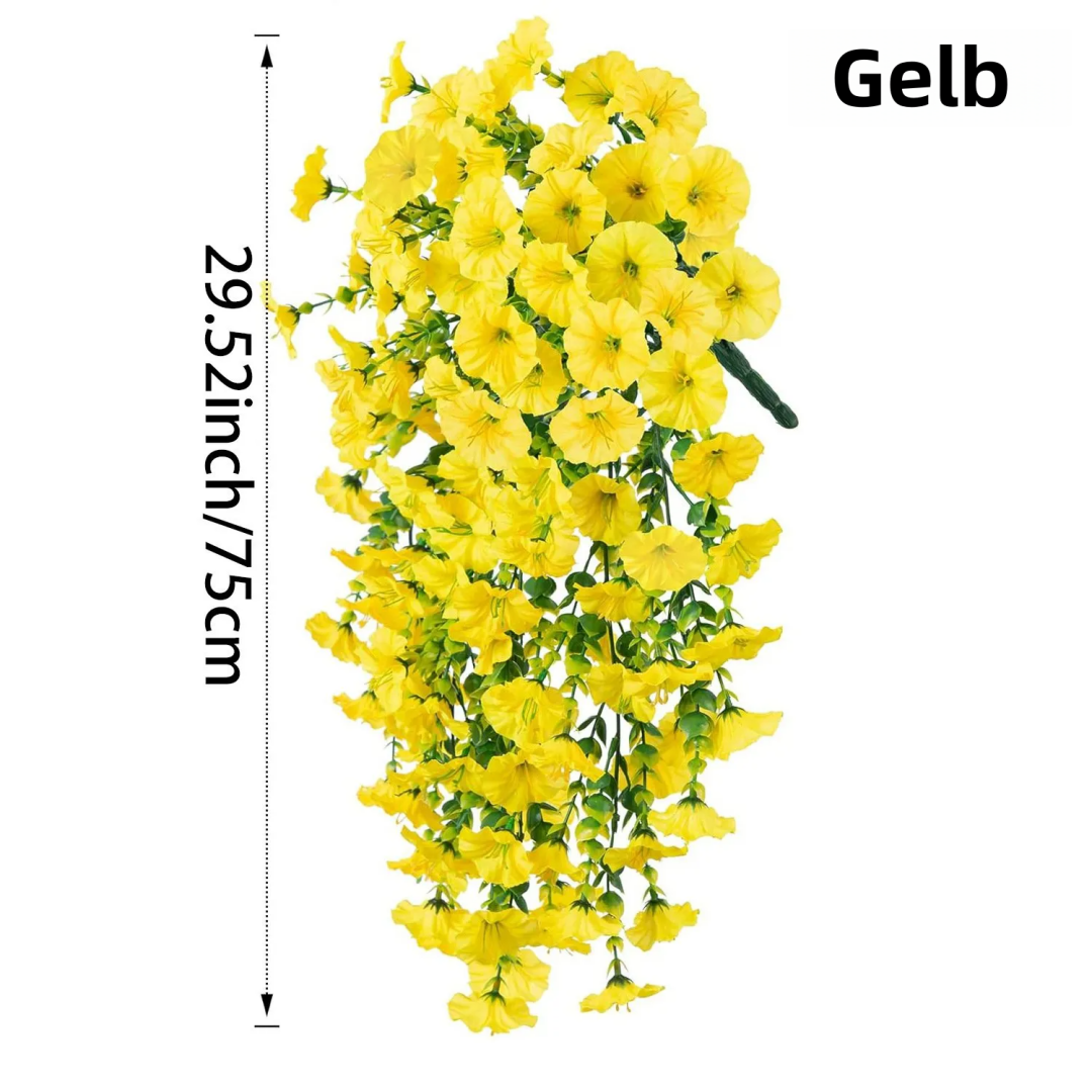 Künstliche Blumen, Dekoblumen, Zierblumen für Hausgarten, Veranda, Fensterkasten, Hof und saisonale Feste