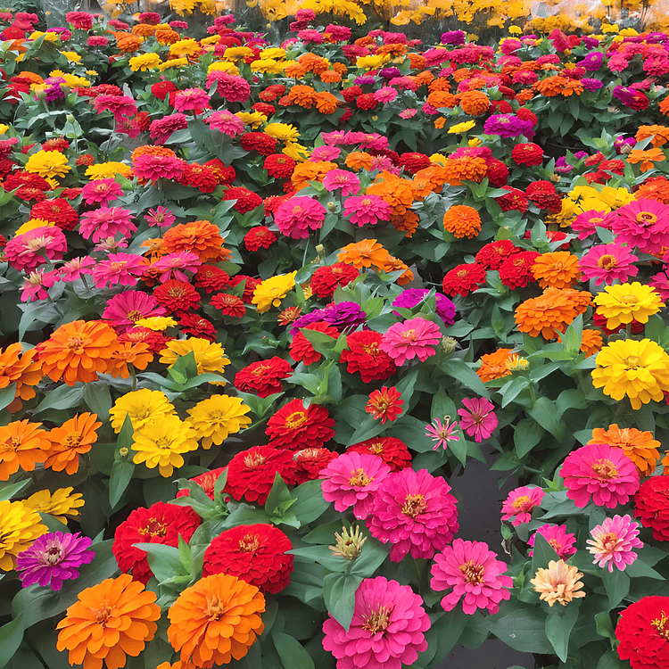 🌺Last day clearance🌺Double Zinnia Mixed Color Seeds