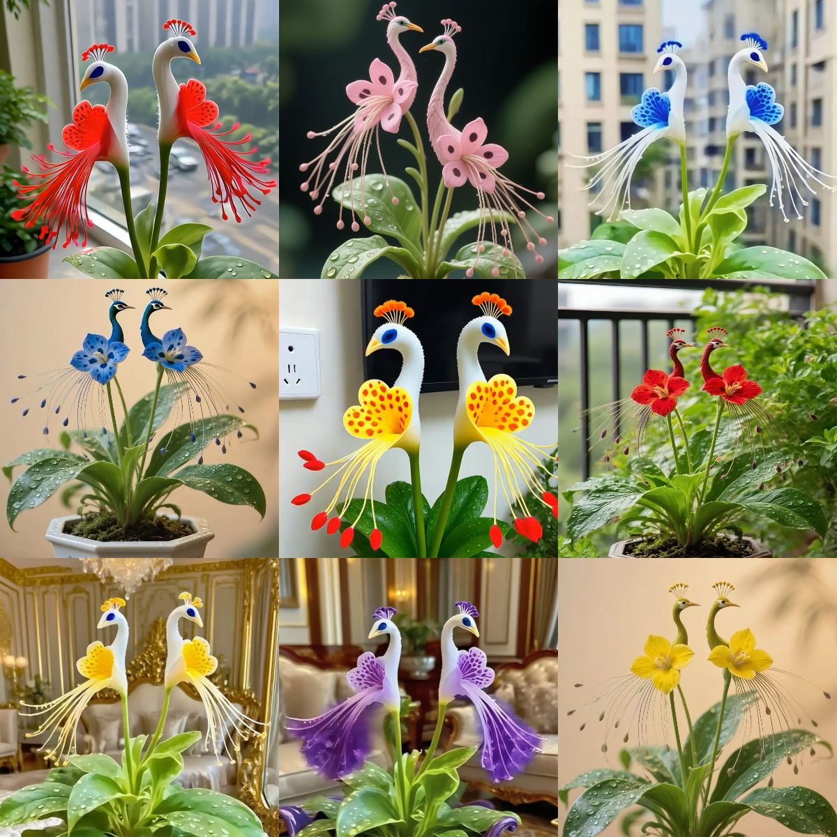 💎 Orchidée Fleur de Paon