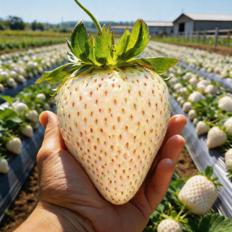 Scopri la Magia della Fragola Bianca Extra-Large🍓
