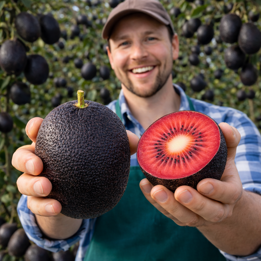 🥝Graines de kiwi Black Diamond Ruby – Sucrées, riches en nutriments et faciles à cultiver à la maison