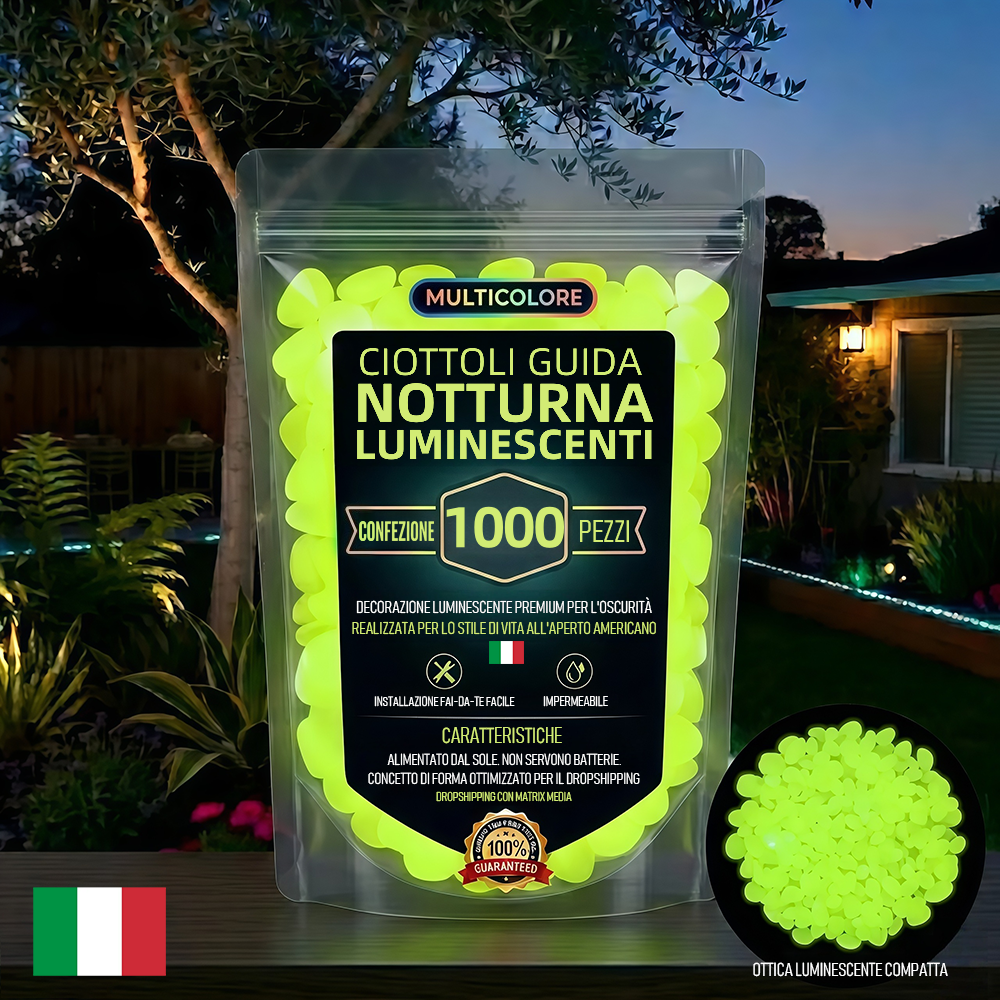 💥ULTIMO GIORNO DI SALDI CON IL 50% DI SCONTO💥🌈Pietre da giardino colorate che si illuminano al buio