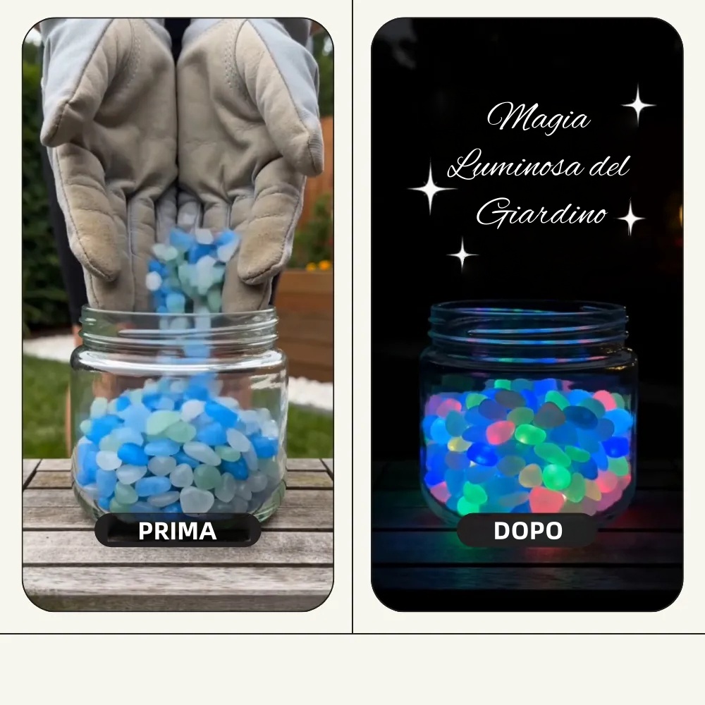 💥ULTIMO GIORNO DI SALDI CON IL 50% DI SCONTO💥🌈Pietre da giardino colorate che si illuminano al buio