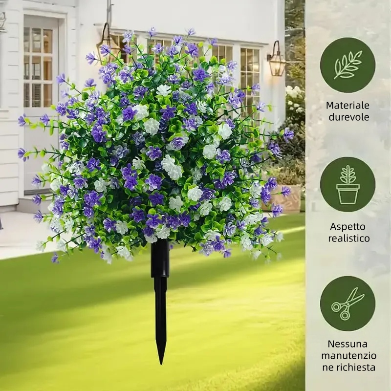 🎁Ultimo giorno di saldi - Sconto del 50%🔥Alberi artificiali in vaso con picchetto per il fissaggio a terra🌼