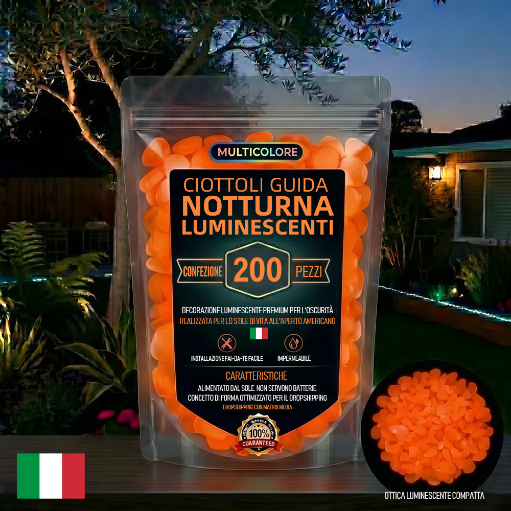 💥ULTIMO GIORNO DI SALDI CON IL 50% DI SCONTO💥🌈Pietre da giardino colorate che si illuminano al buio