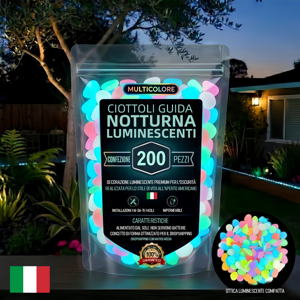 💥ULTIMO GIORNO DI SALDI CON IL 50% DI SCONTO💥🌈Pietre da giardino colorate che si illuminano al buio