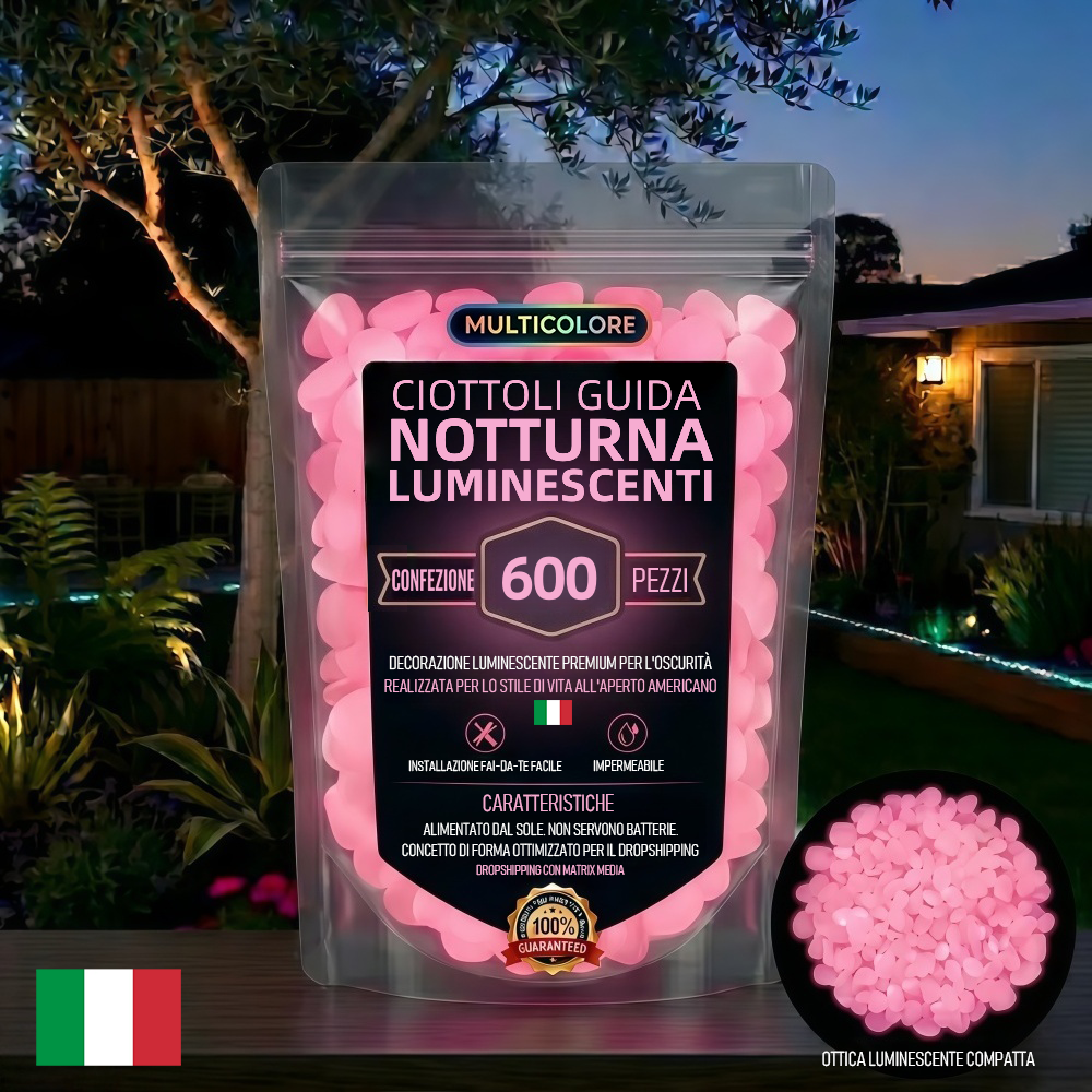 💥ULTIMO GIORNO DI SALDI CON IL 50% DI SCONTO💥🌈Pietre da giardino colorate che si illuminano al buio