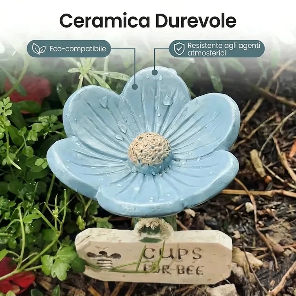 ⏳Offerta a tempo limitato: 50% di sconto sull'abbeveratoio per api a forma di fiore 🐝💧