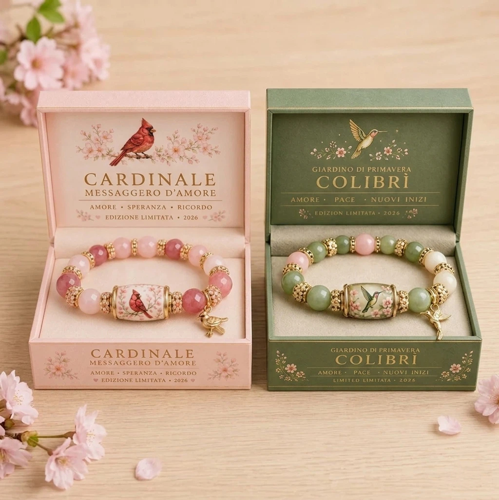 🌿 Auguri di amore, pace e primavera 💖 | Braccialetto in edizione limitata 2026 – con confezione regalo inclusa