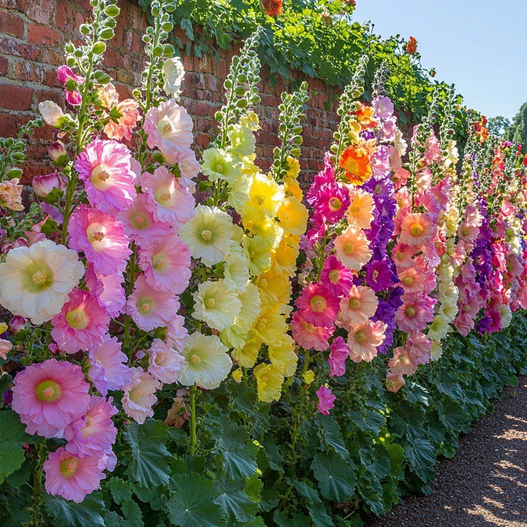 🌸Hollyhock Seeds — Grows Up to 2 Meters Tall