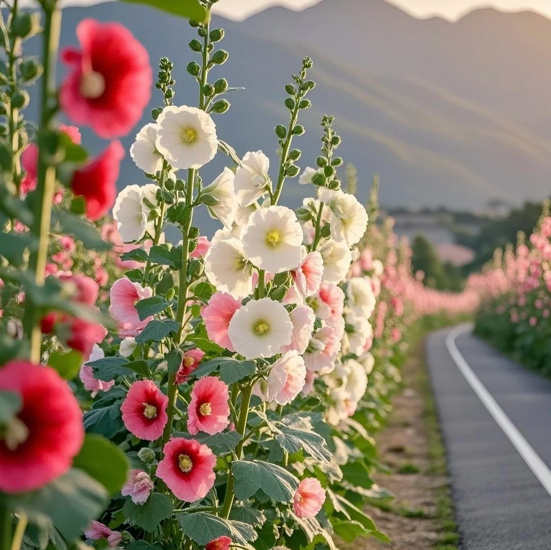 🌸Hollyhock Seeds — Grows Up to 2 Meters Tall