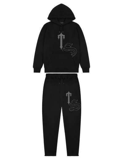 Print Tracksuit - Black