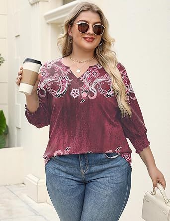 Women's Lapel Long Sleeve Trendy Blouses Beautiful Flower Colorful Shirts Casual Lightweight Loose Fit Comfy Top