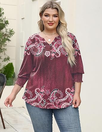 Women's Lapel Long Sleeve Trendy Blouses Beautiful Flower Colorful Shirts Casual Lightweight Loose Fit Comfy Top