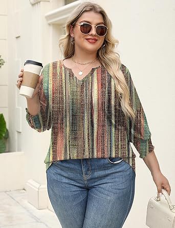 Women's Lapel Long Sleeve Trendy Blouses Beautiful Flower Colorful Shirts Casual Lightweight Loose Fit Comfy Top