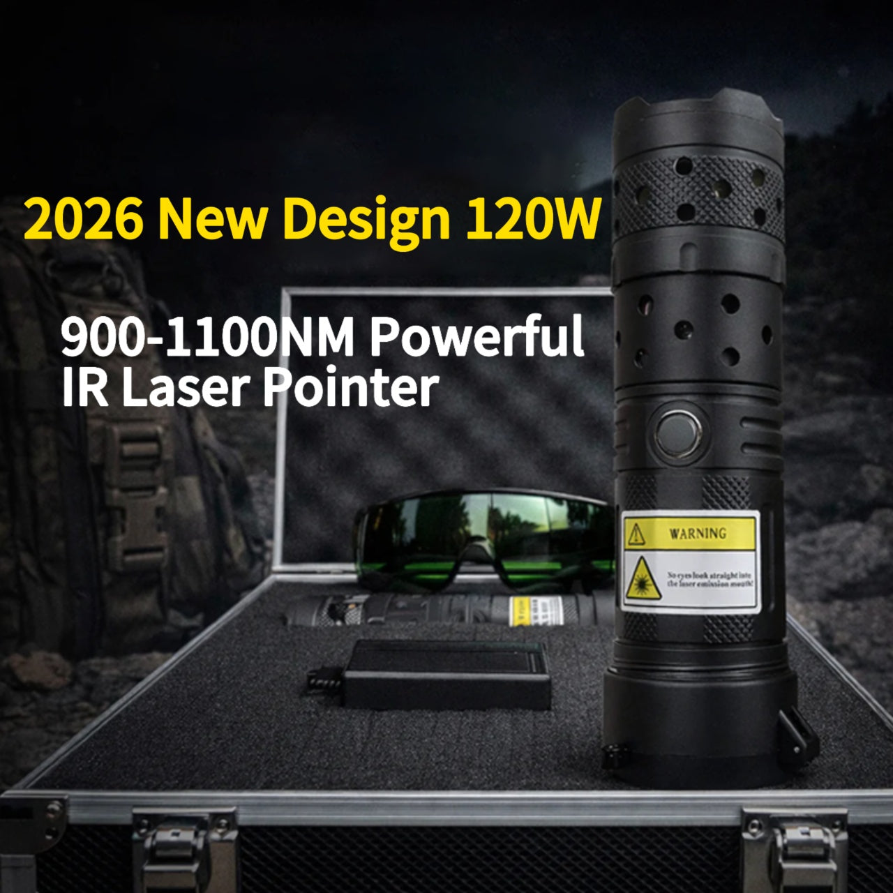 🔥Hotplex™2026 New Design 120W 900-1100NM Powerful IR Laser Pointer