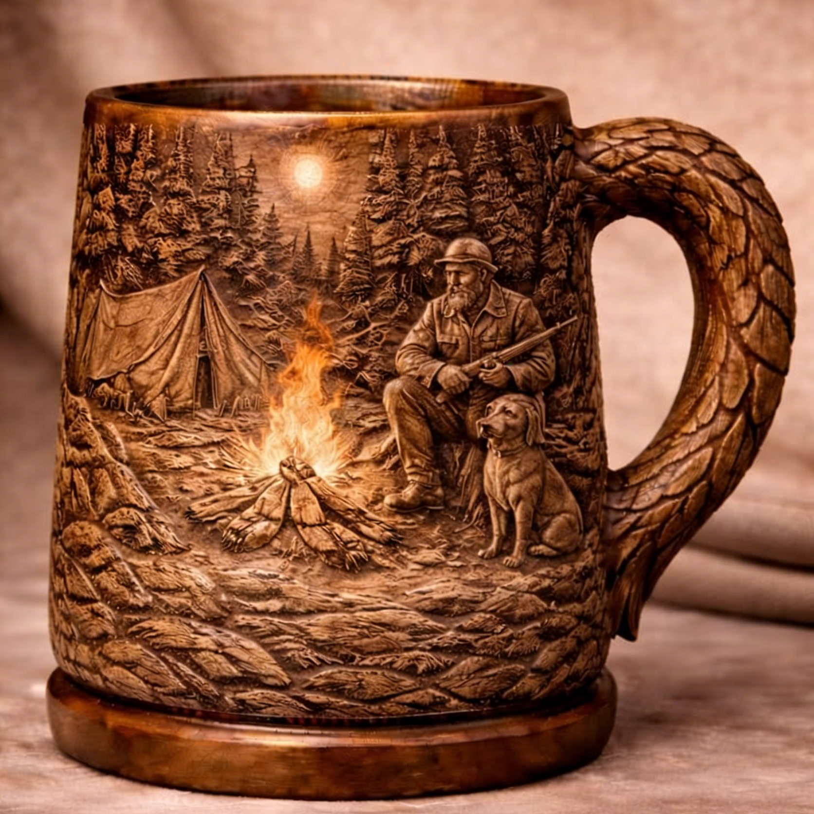 ⏰Last Day Promotion 49% 🔥Hand-carved wooden art relief cups