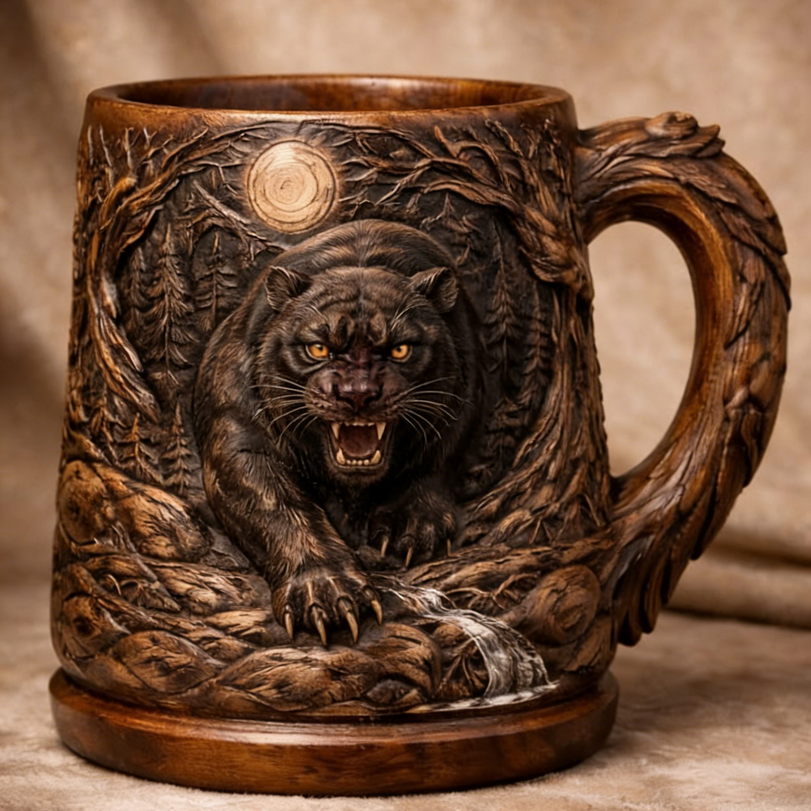 ⏰Last Day Promotion 49% 🔥Hand-carved wooden art relief cups