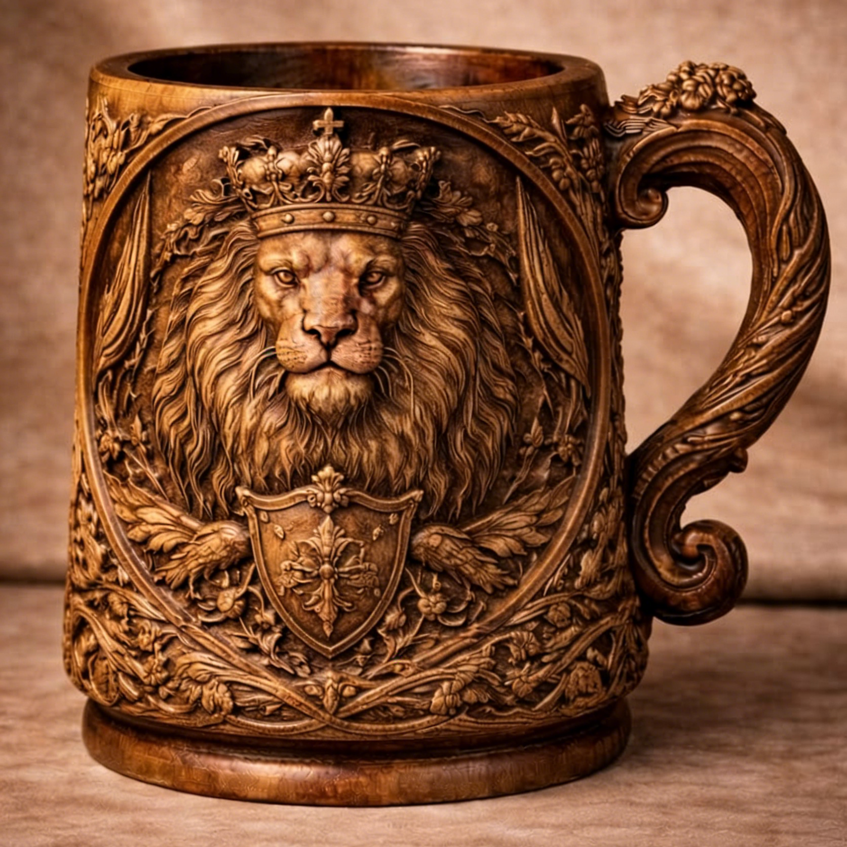 ⏰Last Day Promotion 49% 🔥Hand-carved wooden art relief cups