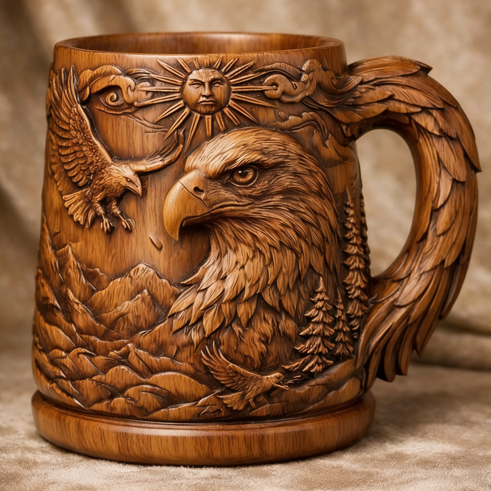 ⏰Last Day Promotion 49% 🔥Hand-carved wooden art relief cups