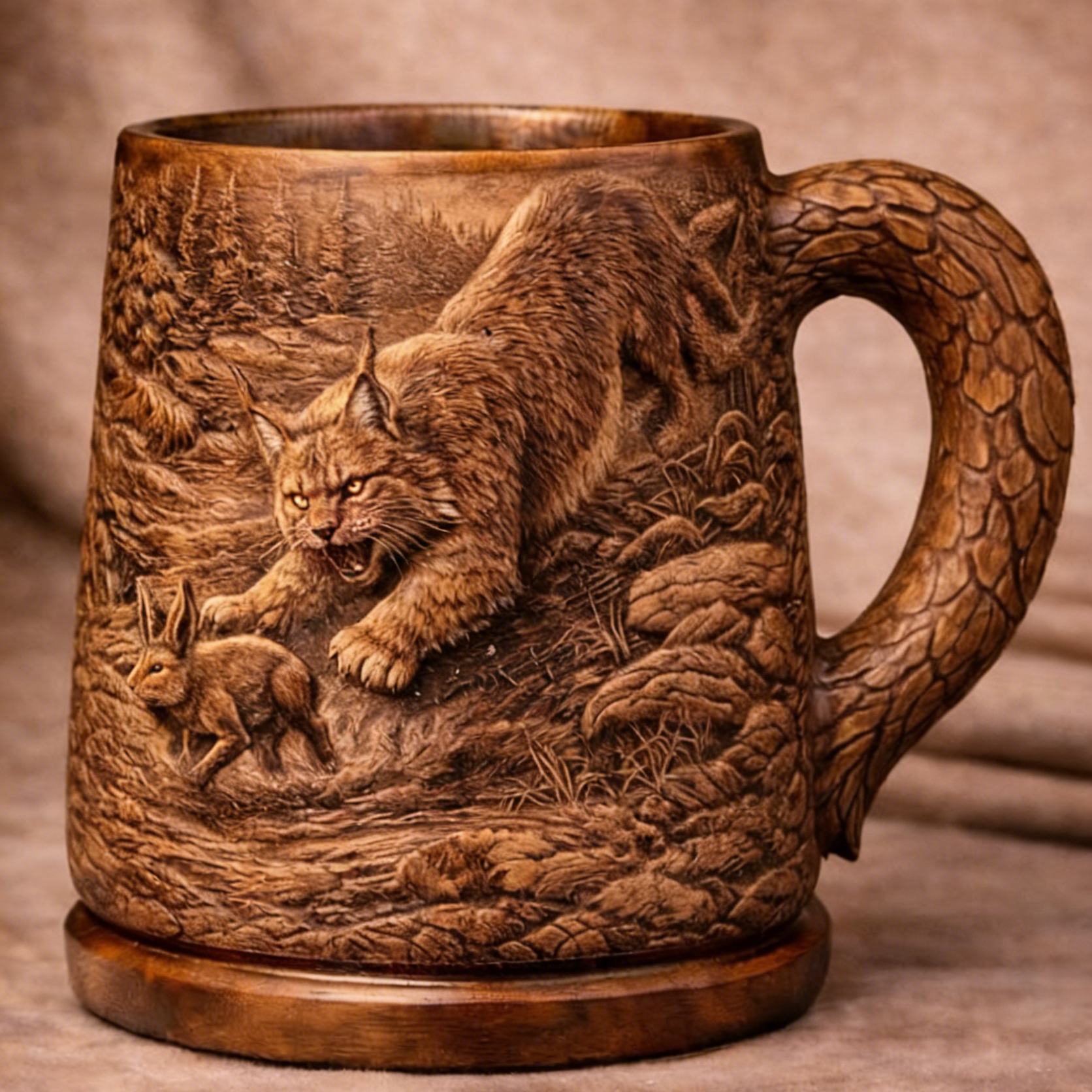 ⏰Last Day Promotion 49% 🔥Hand-carved wooden art relief cups