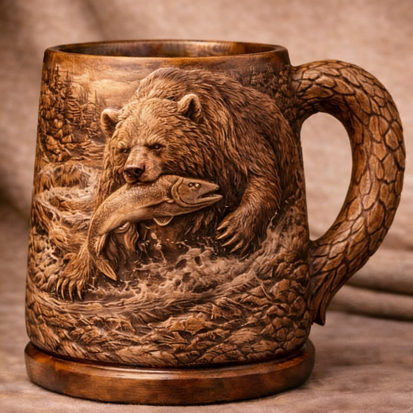⏰Last Day Promotion 49% 🔥Hand-carved wooden art relief cups