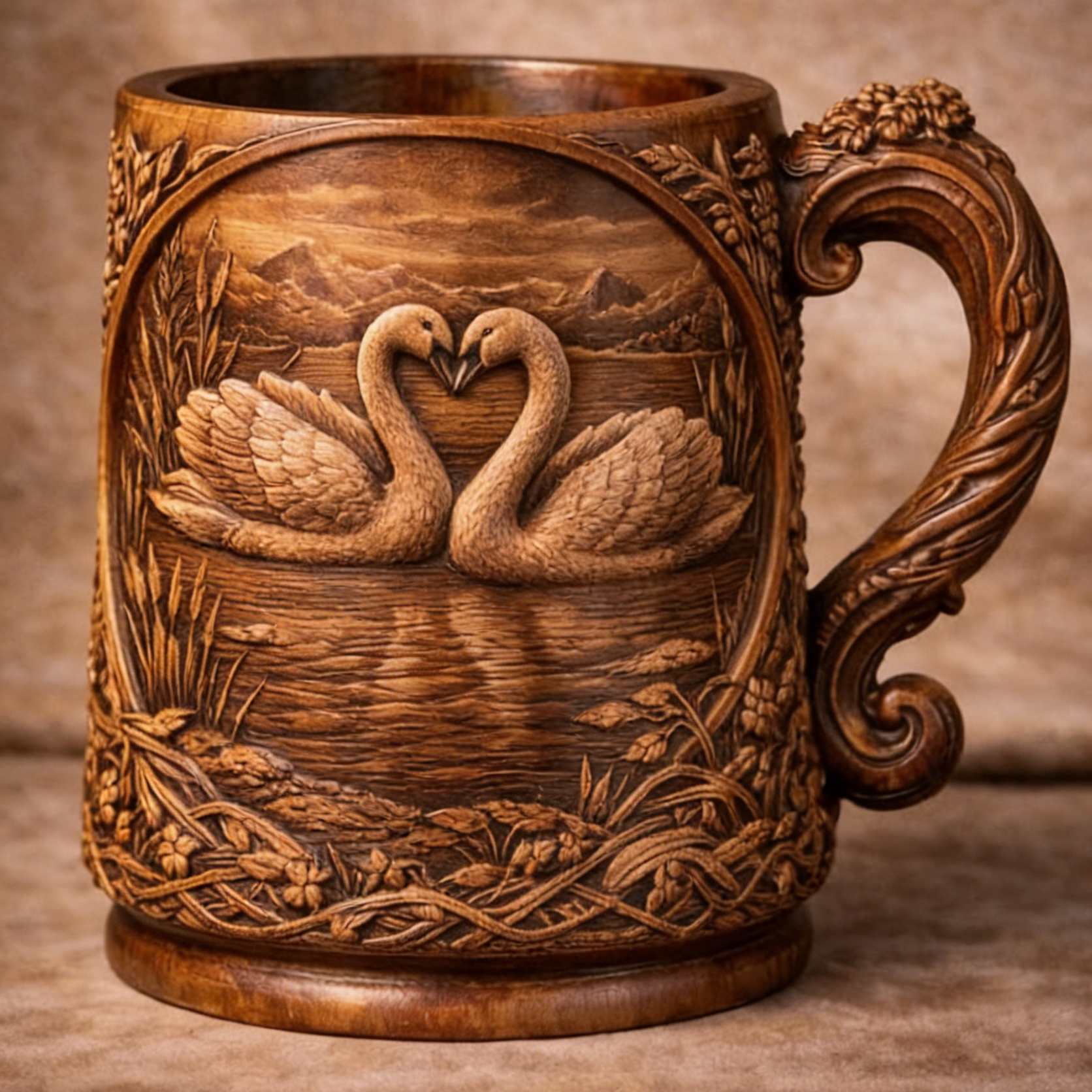 ⏰Last Day Promotion 49% 🔥Hand-carved wooden art relief cups