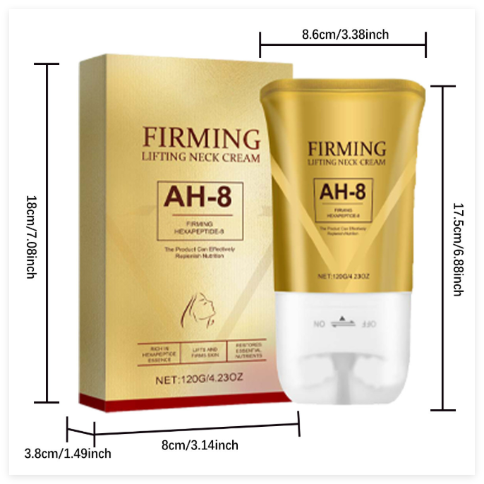 Firming Neck Cream - Anti-Aging Neck Tightening Cream with Roller Applicator