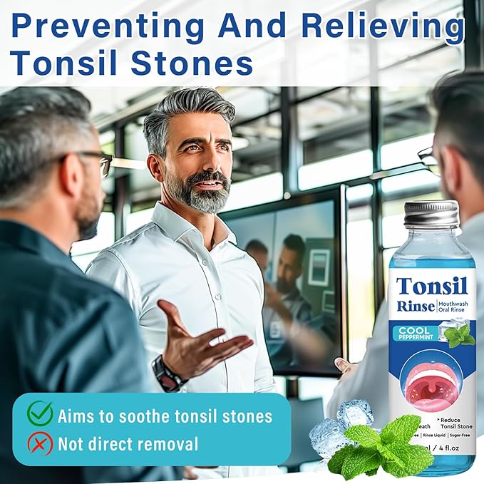 Tonsil Stone Care Mouthwash to Help Freshen Breath & Soothe Tonsils