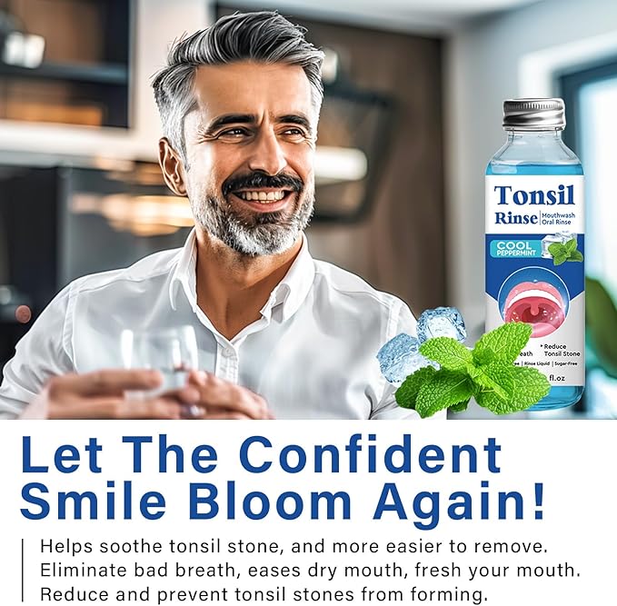 Tonsil Stone Care Mouthwash to Help Freshen Breath & Soothe Tonsils