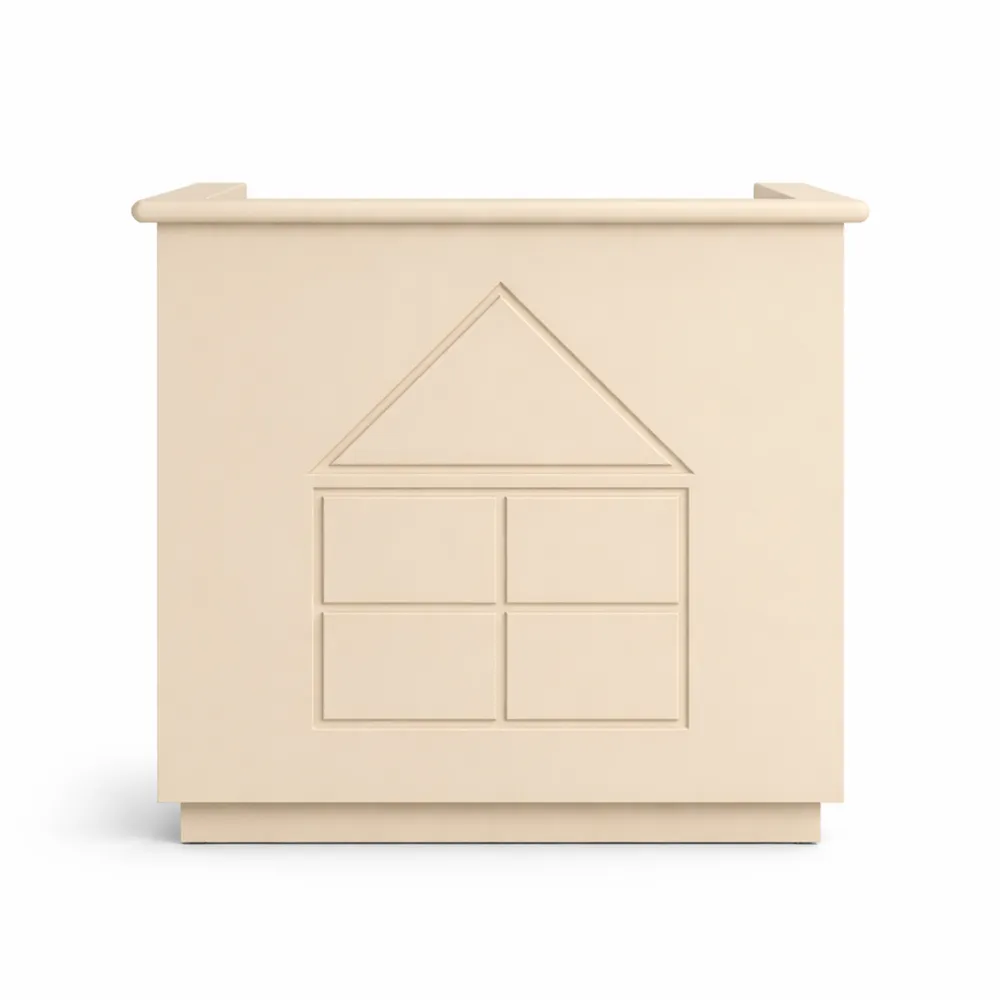 Banco reception con cassetti chiudibili per hotel e uffici