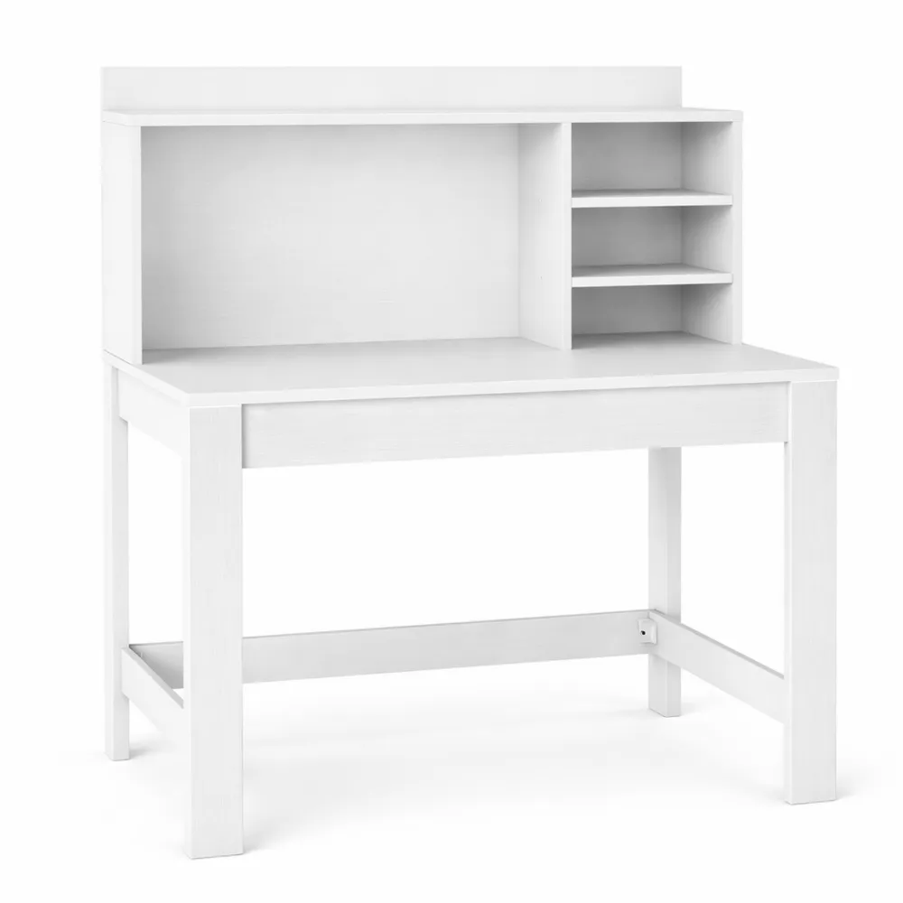 Scrivania per Computer Salvaspazio con Libreria Integrata e Stazione di Ricarica