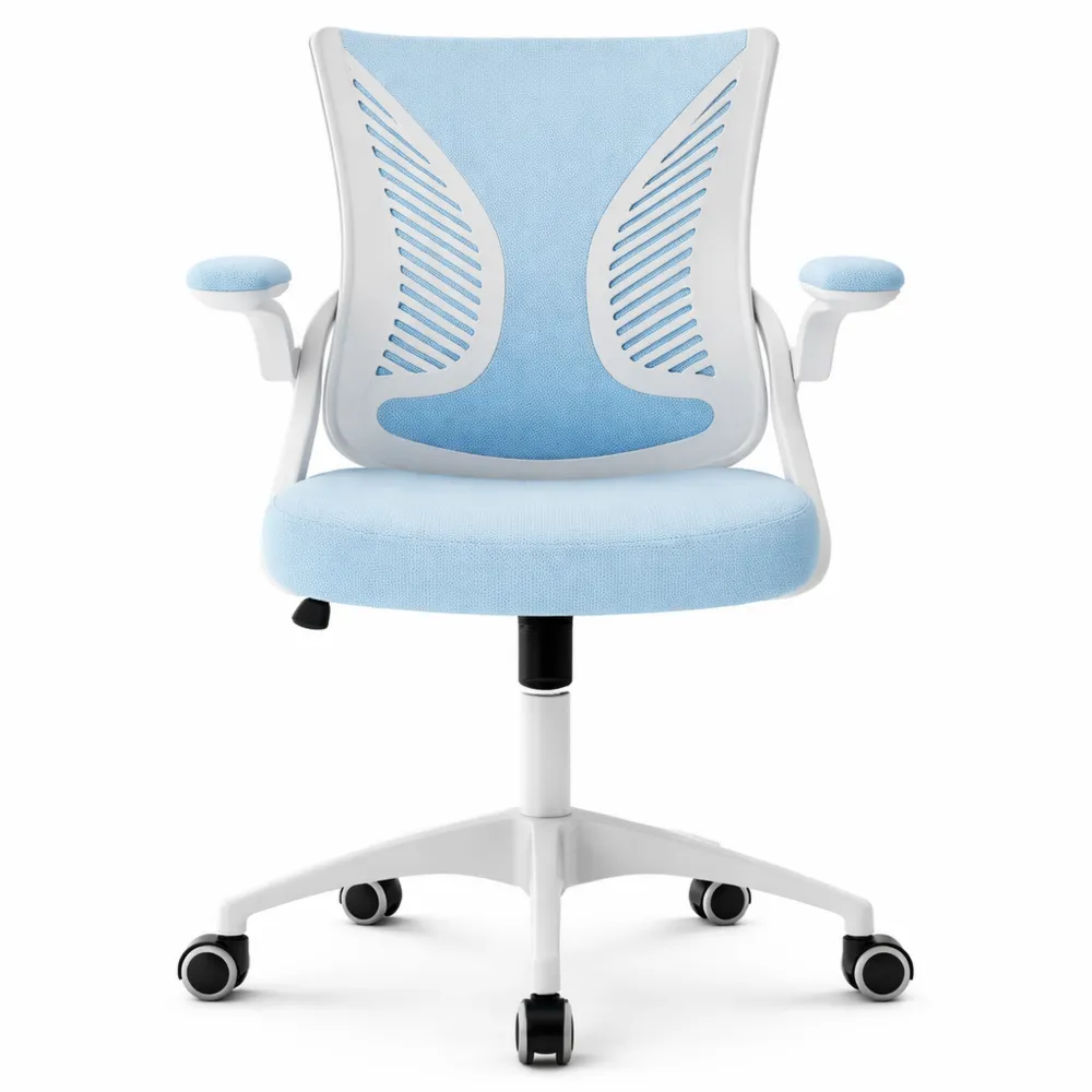 Poltrona Ergonomica da Ufficio con Supporto Lombare e Braccioli Regolabili