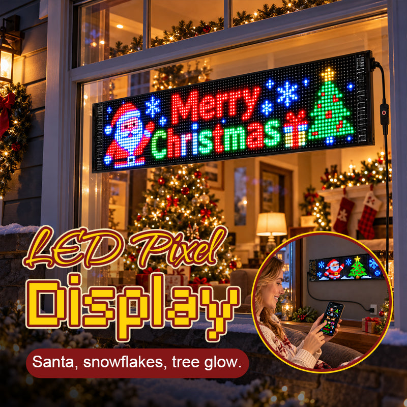 App-Controlled Animated Christmas LED Pixel Display