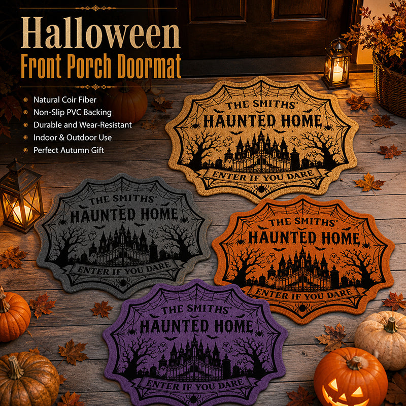 🎃Halloween Haunted Home Door Mat🏰