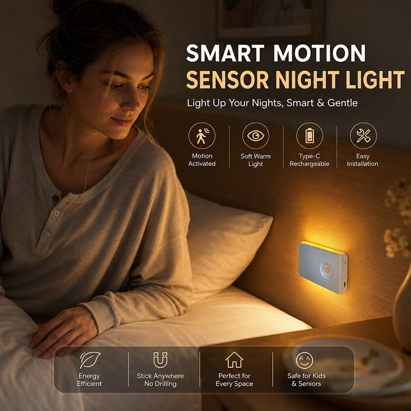 Smart Sensor Night Light LED Human Infrared Type-C