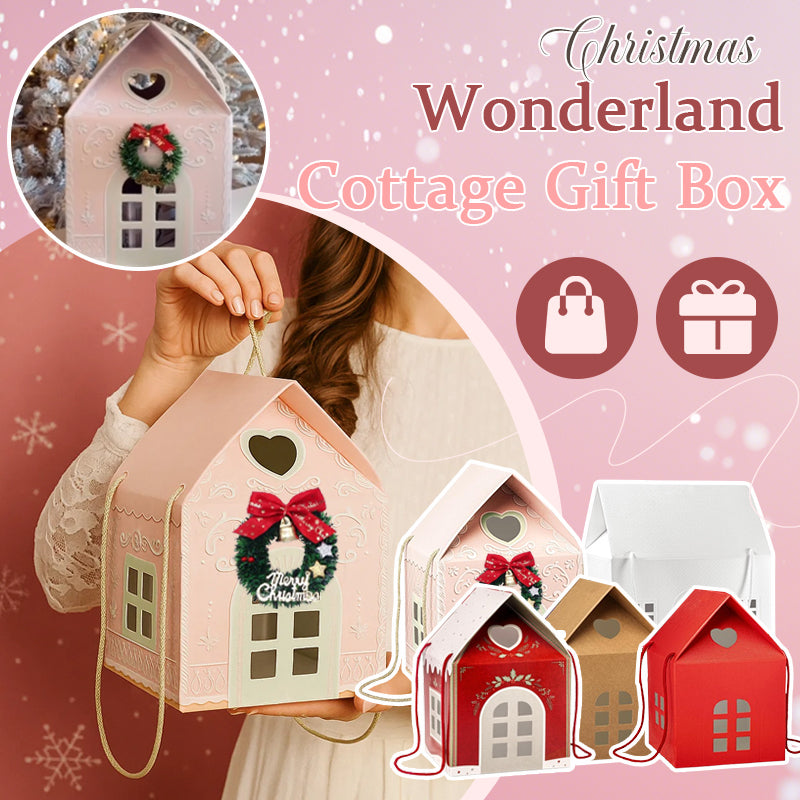 🎄Christmas Wonderland Cottage Gift Box – Reusable Holiday House Gift Packaging🎁