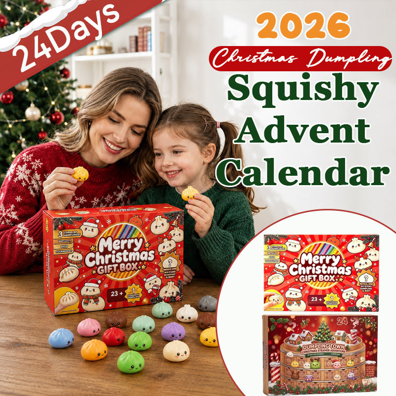 🎄 Christmas Dumpling Squishy Advent Calendar 2026 | 24-Day Countdown
