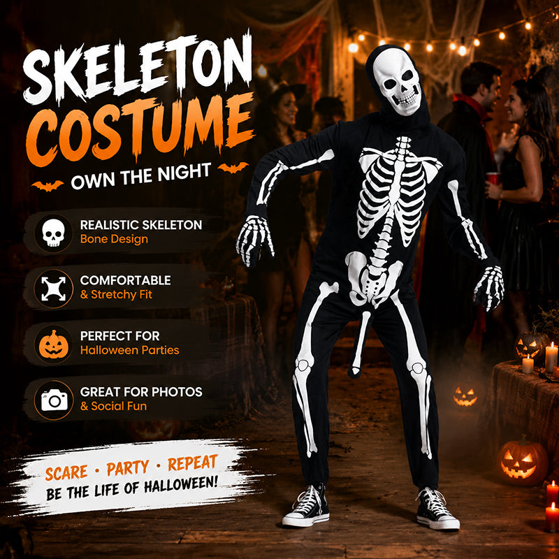 👻Halloween Skull Skeleton Costume