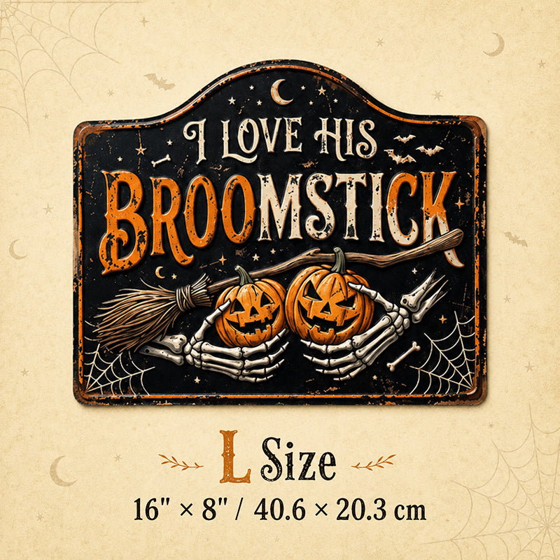 Halloween witch pumpkin decorative sign