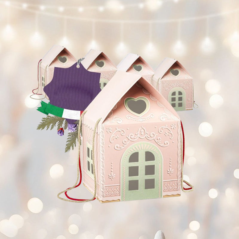 🎄Christmas Wonderland Cottage Gift Box – Reusable Holiday House Gift Packaging🎁