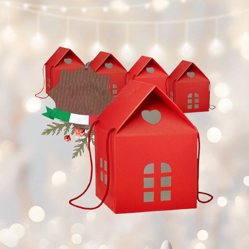 🎄Christmas Wonderland Cottage Gift Box – Reusable Holiday House Gift Packaging🎁