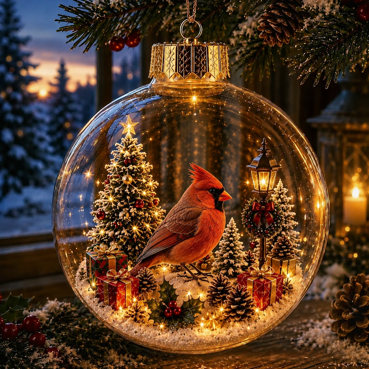 🎄Animal Christmas Snow Globe Ornament