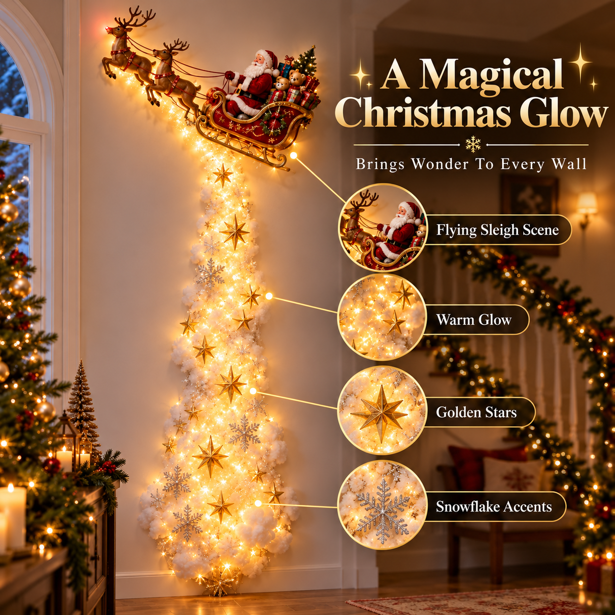 ✨Christmas Magic Trail Wall Light - A Little Christmas Magic Right on Your Wall✨