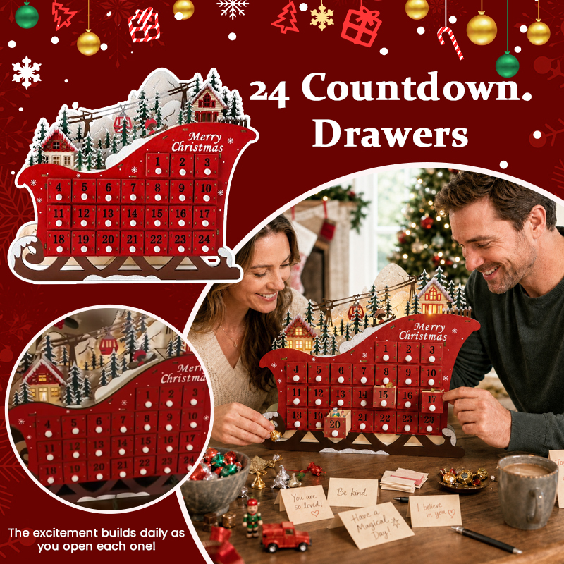 🎄 24-Week & 24-Day Christmas Countdown Surprise Sled 🎁