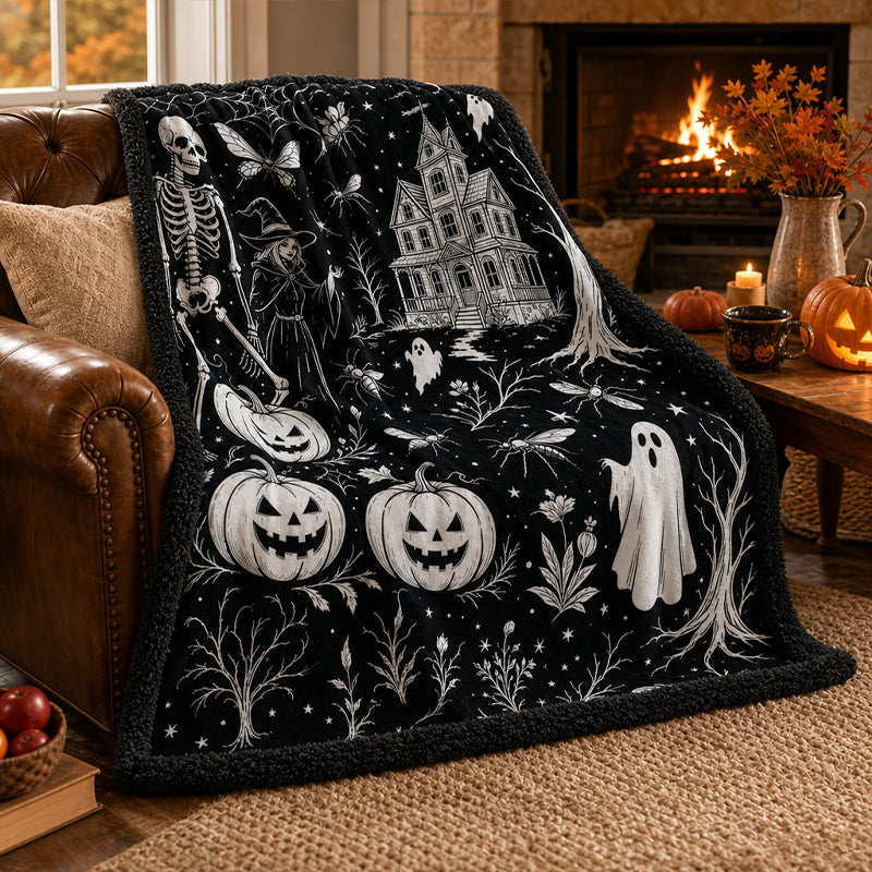 🎃 DIY Halloween Coloring Sherpa Blanket