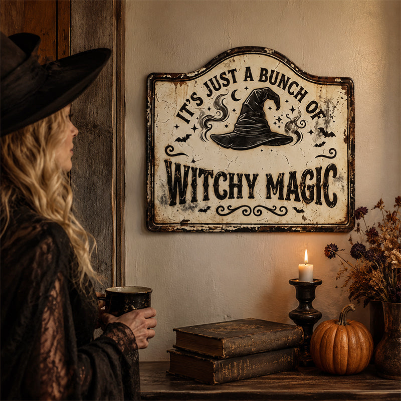 Halloween Witch Decorative Cards
