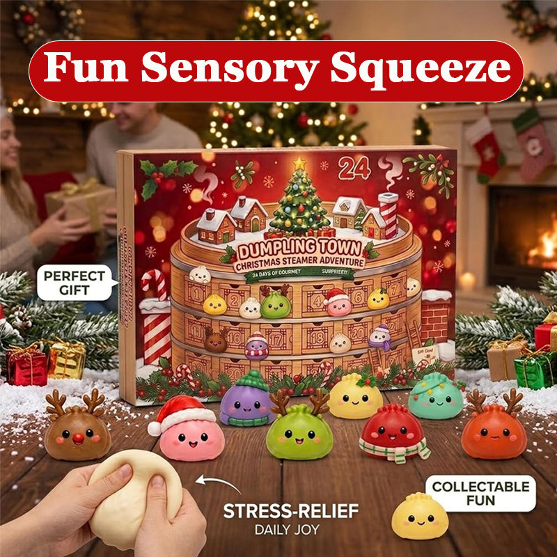 🎄 Christmas Dumpling Squishy Advent Calendar 2026 | 24-Day Countdown