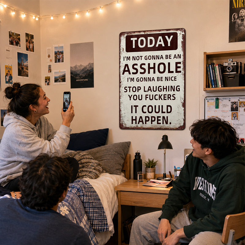 Unique Metal Wall Art – Stop Laughing, It Could Happe